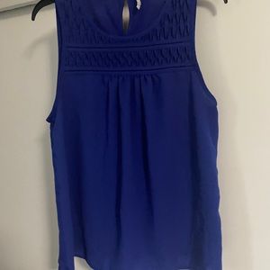 Elle blue dressy tank top